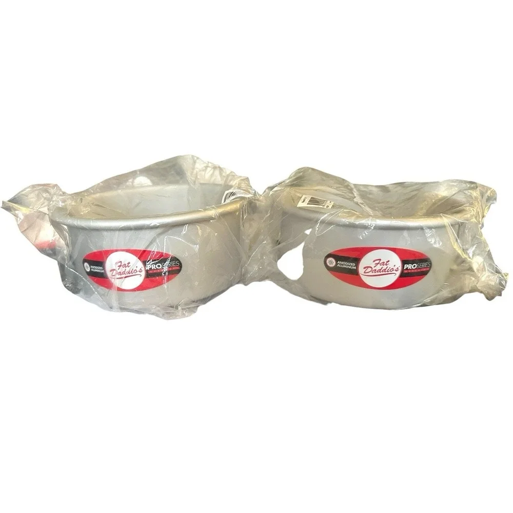 2 New Fat Daddio's Round Pans 6